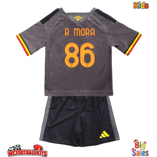 AS Roma Rodrigo Mora #86 Replica Third Stadium Kit for Kids 2026-27 Short Sleeve (+ pants)